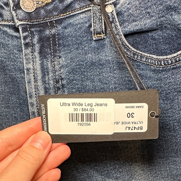 Just Black Denim Ultra Wide Leg Women’s Jeans - Picture 7 of 14